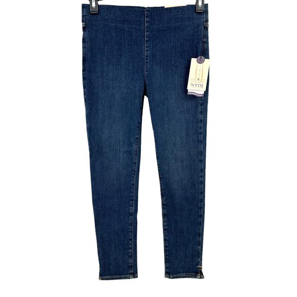 NYDJ SpanSpring Denim Super Skinny Pull-On Ankle Jeans Size PM Petite Medium - Picture 1 of 10